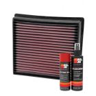 K&N Air Filter 33-5005 + Aerosol Recharge Kit