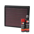 K&N Air Filter 33-5017 + Aerosol Recharge Kit