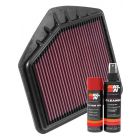 K&N Air Filter 33-5020 + Aerosol Recharge Kit