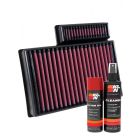 K&N Air Filter 33-5024 + Aerosol Recharge Kit