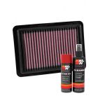 K&N Air Filter 33-5027 + Aerosol Recharge Kit