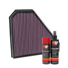 K&N Air Filter 33-5028 + Aerosol Recharge Kit