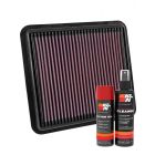 K&N Air Filter 33-5042 + Aerosol Recharge Kit