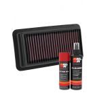 K&N Air Filter 33-5044 + Aerosol Recharge Kit