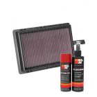 K&N Air Filter 33-5046 + Aerosol Recharge Kit