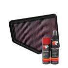 K&N Air Filter 33-5051 + Aerosol Recharge Kit