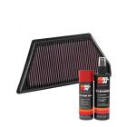 K&N Air Filter 33-5055 + Aerosol Recharge Kit