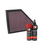 K&N Air Filter 33-5056 + Aerosol Recharge Kit