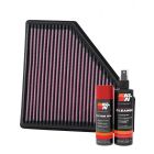 K&N Air Filter 33-5059 + Aerosol Recharge Kit