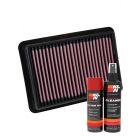 K&N Air Filter 33-5070 + Aerosol Recharge Kit