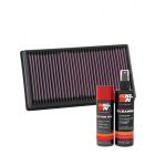 K&N Air Filter 33-5071 + Aerosol Recharge Kit