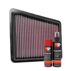K&N Air Filter 33-5073 + Aerosol Recharge Kit