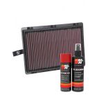 K&N Air Filter 33-5075 + Aerosol Recharge Kit