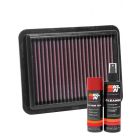 K&N Air Filter 33-5087 + Aerosol Recharge Kit