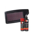 K&N Air Filter 33-5090 + Aerosol Recharge Kit