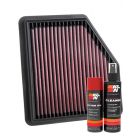 K&N Air Filter 33-5094 + Aerosol Recharge Kit
