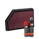 K&N Air Filter 33-5098 + Aerosol Recharge Kit