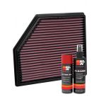 K&N Air Filter 33-5102 + Aerosol Recharge Kit