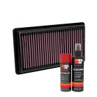 K&N Air Filter 33-5103 + Aerosol Recharge Kit