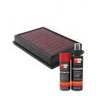 K&N Air Filter 33-5104 + Aerosol Recharge Kit
