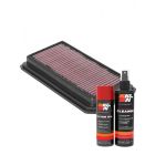 K&N Air Filter 33-5105 + Aerosol Recharge Kit