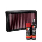K&N Air Filter 33-5106 + Aerosol Recharge Kit