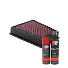 K&N Air Filter 33-5107 + Aerosol Recharge Kit