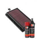 K&N Air Filter 33-5108 + Aerosol Recharge Kit