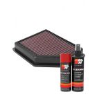 K&N Air Filter 33-5110 + Aerosol Recharge Kit