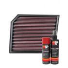 K&N Air Filter 33-5111 + Aerosol Recharge Kit
