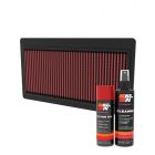 K&N Air Filter 33-5117 + Aerosol Recharge Kit