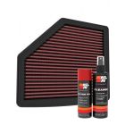 K&N Air Filter 33-5119 + Aerosol Recharge Kit
