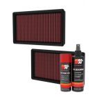 K&N Air Filter 33-5124 + Aerosol Recharge Kit