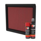 K&N Air Filter 33-5126 + Aerosol Recharge Kit