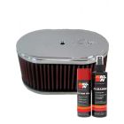 K&N Air Filter 56-1350 + Aerosol Recharge Kit