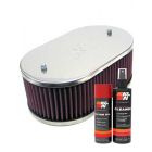 K&N Air Filter 56-9075 + Aerosol Recharge Kit