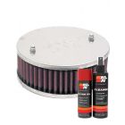 K&N Air Filter 56-9096 + Aerosol Recharge Kit