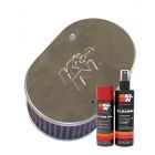 K&N Air Filter 56-9104 + Aerosol Recharge Kit