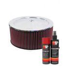 K&N Air Filter 60-1250 + Aerosol Recharge Kit