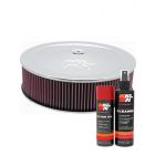 K&N Air Filter 60-1260 + Aerosol Recharge Kit