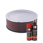 K&N Air Filter 60-1270 + Aerosol Recharge Kit