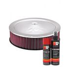 K&N Air Filter 60-1290 + Aerosol Recharge Kit