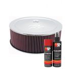 K&N Air Filter 60-1300 + Aerosol Recharge Kit