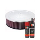 K&N Air Filter 60-1440 + Aerosol Recharge Kit