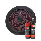 K&N Air Filter 66-1101 + Aerosol Recharge Kit