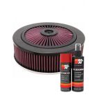 K&N Air Filter 66-3150 + Aerosol Recharge Kit