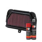 K&N Air Filter AL-1010 + Aerosol Recharge Kit
