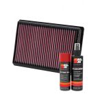 K&N Air Filter BM-1010 + Aerosol Recharge Kit