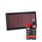 K&N Air Filter BM-1019 + Aerosol Recharge Kit