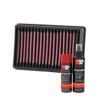 K&N Air Filter BM-1113 + Aerosol Recharge Kit